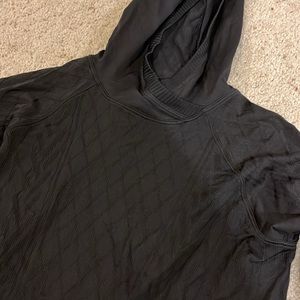 Black lulu lemon hooded shirt